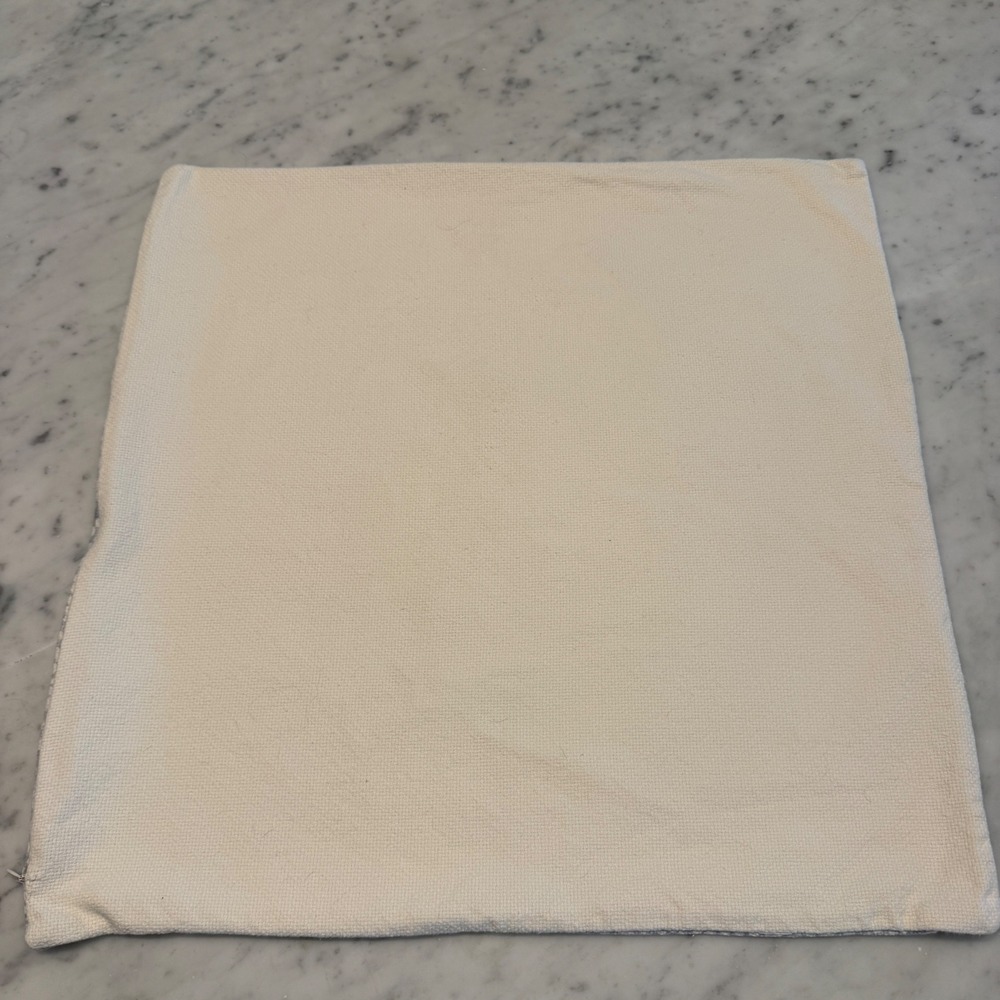 Pottery Barn Blue Ivory Medallion Dotted Woven 22" Square Pillow Covers Set of 2 - Picture 7 of 10